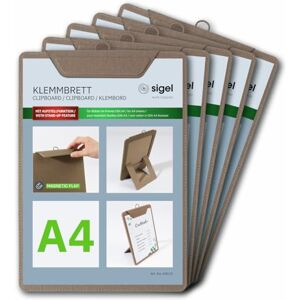 Sigel KB120 Menu clipboard 1 piece A4 Beige Pack of 5 Sigel KB120 Menu clipboard 1 piece A4 Beige Pack of 5