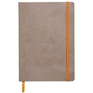 Rhodia 117818C rama Soft Notebook TAUPE A5 14.8x21cm 5x5 Small Squares 160 pages Ivory paper 90 g/m² Bookmark, Elastic closure Leatherette Rhodia 117818C rama Soft Notebook TAUPE A5 14.8x21cm 5x5 Small Squares 160 pages Ivory paper 90 g/m² Bookmark, Elastic closure Leatherette