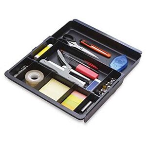 Exacompta Ref 316014D Office Drawer Adjustable Insert 298 x 246 x 36mm in Size, Fully Adjustable Width, Suitable for Organising Small Accessories Black Exacompta Ref 316014D Office Drawer Adjustable Insert 298 x 246 x 36mm in Size, Fully Adjustable Width, Suitable for Organising Small Accessories Black