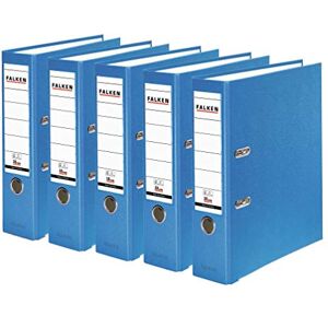 FALKEN Original 5-pack PP-Color plastic folders. Made in Germany. 8 cm wide DIN A4 pastel colour aqua vegan ring binder file folder letter file office folder plastic folder slotted folder FALKEN Original 5-pack PP-Color plastic folders. Made in Germany. 8 cm wide DIN A4 pastel colour aqua vegan ring binder file folder letter file office folder plastic folder slotted folder