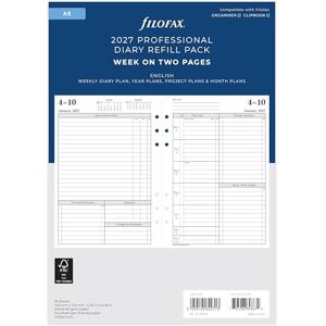 Filofax A5 Week to view English 2027 diary 27-TM7051 Filofax A5 Week to view English 2027 diary 27-TM7051