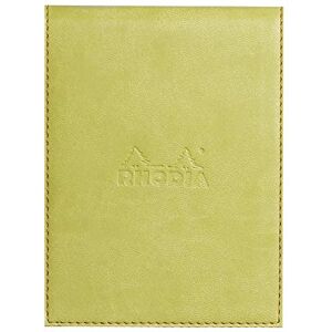 Rhodia 128206C Clipboard Case + Stapled Notepad No. 12 Anise 8.5x12 cm Lined 80 Detachable Sheets White Clairefontaine Paper 80 g/m Pencil Holder Faux Leather rama Collection Rhodia 128206C Clipboard Case + Stapled Notepad No. 12 Anise 8.5x12 cm Lined 80 Detachable Sheets White Clairefontaine Paper 80 g/m Pencil Holder Faux Leather rama Collection