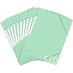 Oxford Topfile+ Pack of 10 Cardboard Folders Pastel Green Oxford Topfile+ Pack of 10 Cardboard Folders Pastel Green