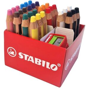 STABILO woody 3-in-1 Multi-Talented Pencil Classpack of 30 with 10 Assorted Colours and 2 Sharpeners STABILO woody 3-in-1 Multi-Talented Pencil Classpack of 30 with 10 Assorted Colours and 2 Sharpeners
