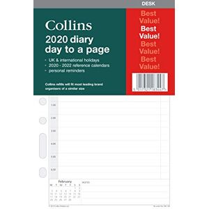 Collins 2020 Day to Page Refill for Desk Size Personal Organiser (7 Ring Mechanism) Collins 2020 Day to Page Refill for Desk Size Personal Organiser (7 Ring Mechanism)