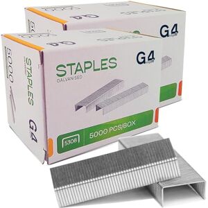 G4GADGET 10,000pk Staples 53/8 for Heavy-Duty Staplers, Durable Steel Staples for Office, Home & School Use, Anti-Jam Design, Compatible with Standard Staple Guns G4GADGET 10,000pk Staples 53/8 for Heavy-Duty Staplers, Durable Steel Staples for Office, Home & School Use, Anti-Jam Design, Compatible with Standard Staple Guns