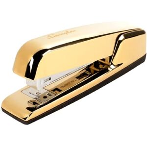 Swingline Stapler, 30 Sheet Capacity, 747 Business Stapler, Jam Free, Metal, Gold Chrome (74721) Swingline Stapler, 30 Sheet Capacity, 747 Business Stapler, Jam Free, Metal, Gold Chrome (74721)
