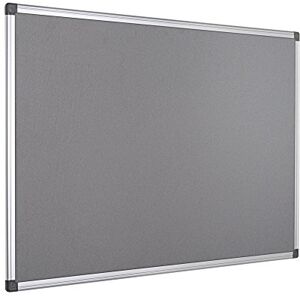 Bi-Office Notice Board Maya, Grey Felt, Aluminium Frame, 120 X 90 Bi-Office Notice Board Maya, Grey Felt, Aluminium Frame, 120 X 90