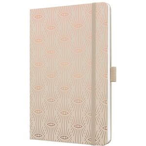 Sigel JN357 Jolie Notebook, Stationery Writing Pad, Mystic Sand, Lined, 13,5 x 20,3 cm, hardcover, 174 Pages, Beige, Kupfer Sigel JN357 Jolie Notebook, Stationery Writing Pad, Mystic Sand, Lined, 13,5 x 20,3 cm, hardcover, 174 Pages, Beige, Kupfer