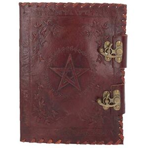 Nemesis Now Small Book of Shadow Leather Journal With Lock 27cm Brown Nemesis Now Small Book of Shadow Leather Journal With Lock 27cm Brown