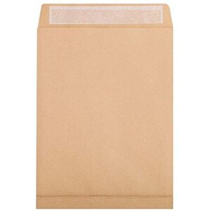 Clairefontaine 17456C Box of 250 Brown Kraft Envelopes Size: 26-275x365mm with 30 mm Gusset Self-Adhesive 120g/m² Mailing Manufactured in France Clairefontaine 17456C Box of 250 Brown Kraft Envelopes Size: 26-275x365mm with 30 mm Gusset Self-Adhesive 120g/m² Mailing Manufactured in France