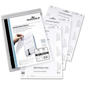 Durable 149 x 52.5 mm 4800 Info Sign Refill (Pack of 50 Inserts) Durable 149 x 52.5 mm 4800 Info Sign Refill (Pack of 50 Inserts)