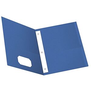 Oxford Twin Pocket Folders with Fasteners, Letter Size, Royal Blue, 25 per Box (57712) Oxford Twin Pocket Folders with Fasteners, Letter Size, Royal Blue, 25 per Box (57712)