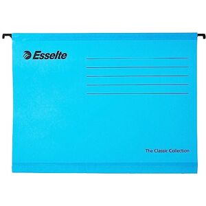 Esselte Classic Reinforced Suspension File with Binder Strip, A4, Pack of 10, Tabs Included, Blue, 93130 Esselte Classic Reinforced Suspension File with Binder Strip, A4, Pack of 10, Tabs Included, Blue, 93130