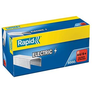 Rapid 44/8+mm Strong Staples, For Stapling up to 50 Sheets, Use with Electric Staplers, Galvanised Wire, Box of 5000, 24868900 Rapid 44/8+mm Strong Staples, For Stapling up to 50 Sheets, Use with Electric Staplers, Galvanised Wire, Box of 5000, 24868900