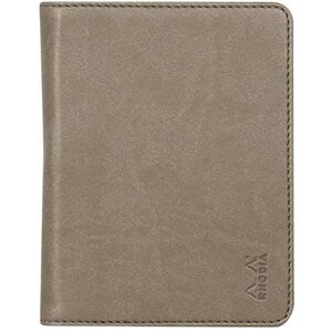 Rhodia 212002C rama No. 12 Taupe Clipboard and Document Holder Booklet for Notepads or B7 Format Notebooks (8.5x12 cm) Premium Italian Faux Leather rama Collection Rhodia 212002C rama No. 12 Taupe Clipboard and Document Holder Booklet for Notepads or B7 Format Notebooks (8.5x12 cm) Premium Italian Faux Leather rama Collection