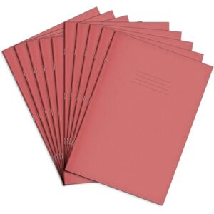 Rhino A4 Exercise Books, 64-Page / 8mm Lined with Margin Paper Notebook, 10-Pack, Office & School Stationery Supplies, Pink Rhino A4 Exercise Books, 64-Page / 8mm Lined with Margin Paper Notebook, 10-Pack, Office & School Stationery Supplies, Pink