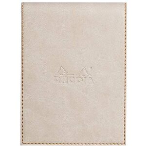 Rhodia 128205C Clipboard Case + Stapled Notepad No. 12 Beige 8.5x12 cm Lined 80 Detachable Sheets White Clairefontaine Paper 80 g/m Pencil Holder Faux Leather rama Collection Rhodia 128205C Clipboard Case + Stapled Notepad No. 12 Beige 8.5x12 cm Lined 80 Detachable Sheets White Clairefontaine Paper 80 g/m Pencil Holder Faux Leather rama Collection