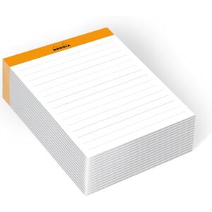Rhodia 194047C Memo Pad N°13 Orange A6 11.5 x 16 cm Ruled 240 Sheets 80g/m Practical and Compact time Collection Rhodia 194047C Memo Pad N°13 Orange A6 11.5 x 16 cm Ruled 240 Sheets 80g/m Practical and Compact time Collection