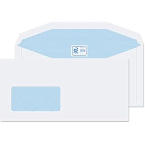 Blake Purely Everyday DL+ 114 x 235 mm 90 gsm Mailer Gummed Low Window Envelopes (3904) White Pack of 1000 Blake Purely Everyday DL+ 114 x 235 mm 90 gsm Mailer Gummed Low Window Envelopes (3904) White Pack of 1000