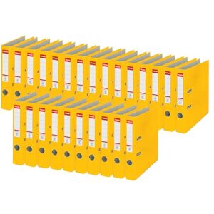 Esselte Essentials 50 mm A4 Plastic Lever Arch Files Spine Yellow, Pack of 25 Esselte Essentials 50 mm A4 Plastic Lever Arch Files Spine Yellow, Pack of 25