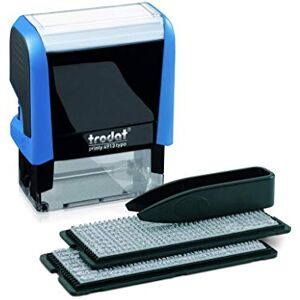 Trodat Printy 4913 Custom Stamp DIY Self Inking Stamp Personalised By You Can Be Changed Multiple Times Black Ink Max. Impression Size 57 x 21mm Trodat Printy 4913 Custom Stamp DIY Self Inking Stamp Personalised By You Can Be Changed Multiple Times Black Ink Max. Impression Size 57 x 21mm