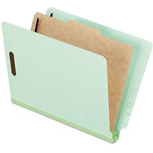 Pendaflex Pressboard End-Tab Classification Folders, Letter Size, 1 Divider, 1.75" Expansion, Light Green, Straight Cut, 10/BX (23214) Pendaflex Pressboard End-Tab Classification Folders, Letter Size, 1 Divider, 1.75" Expansion, Light Green, Straight Cut, 10/BX (23214)