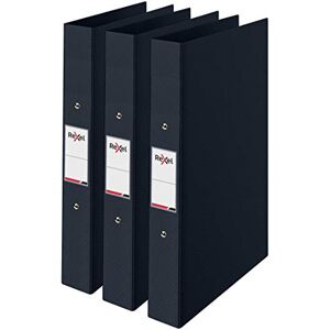 Rexel Choices, A4 Ring Binder, 25 mm Spine, 190 Sheet Capacity, File Folder, Document Organisation, Black, Pack of 3, 2115729 Rexel Choices, A4 Ring Binder, 25 mm Spine, 190 Sheet Capacity, File Folder, Document Organisation, Black, Pack of 3, 2115729