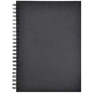 Clairefontaine Ref 134254C Goldline Wirebound Pad (64 Ivory Sheets) A4 Size, 140gsm Paper, Portrait Layout Black Cover Suitable for Dry Techniques Clairefontaine Ref 134254C Goldline Wirebound Pad (64 Ivory Sheets) A4 Size, 140gsm Paper, Portrait Layout Black Cover Suitable for Dry Techniques