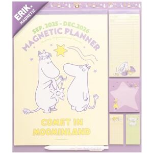 Grupo Erik Magnetic Planner For Fridge Moomin, Moomins Gifts For Family Magnetic Calendar With Stickers, Pen, Shopping List, Sticky Notes Family Planner 2026 16 Months Sep 2025 Dec 2026 Grupo Erik Magnetic Planner For Fridge Moomin, Moomins Gifts For Family Magnetic Calendar With Stickers, Pen, Shopping List, Sticky Notes Family Planner 2026 16 Months Sep 2025 Dec 2026