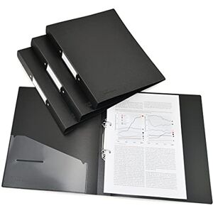 Rapesco 1657 2-Ring Binder with Antibacterial Protection, 35 mm Spine, A4, Black, Pack of 4 Rapesco 1657 2-Ring Binder with Antibacterial Protection, 35 mm Spine, A4, Black, Pack of 4