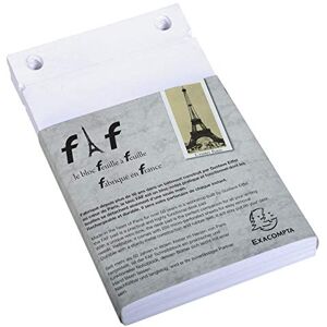 Exacompta Ref 12213E FAF Desk Pad Refill / Recharge Pad No.3 (170 Sheets) 185 x 115mm in Size, 70gsm Micro-Perforated Sheets, Plain Rulings, FSC-Certified (Pack of 5) Exacompta Ref 12213E FAF Desk Pad Refill / Recharge Pad No.3 (170 Sheets) 185 x 115mm in Size, 70gsm Micro-Perforated Sheets, Plain Rulings, FSC-Certified (Pack of 5)