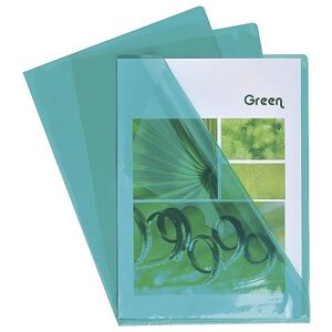 Exacompta Ref 661295E PVC Cut Flush Folder Suitable for Holding A4 Documents, 0.1mm Clear PVC, Top & Right Openings, Cut Out for Easy Opening Green (Bag of 100) Exacompta Ref 661295E PVC Cut Flush Folder Suitable for Holding A4 Documents, 0.1mm Clear PVC, Top & Right Openings, Cut Out for Easy Opening Green (Bag of 100)