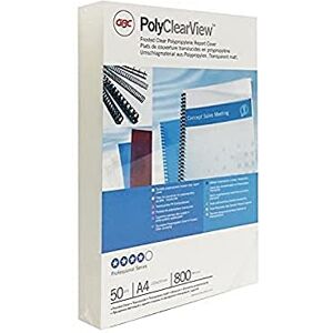 GBC SP425800 Binding Covers, Polypropylene, Pack of 50, Transparent GBC SP425800 Binding Covers, Polypropylene, Pack of 50, Transparent