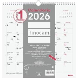 Finocam Wall Calendar 2026 Month to View January December 2026 (12 Months) 2026 Calendar to Note Chic Monthly Planner White Finocam Wall Calendar 2026 Month to View January December 2026 (12 Months) 2026 Calendar to Note Chic Monthly Planner White