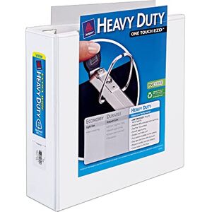 Avery Heavy-Duty View 3 Ring Binder, Extra Wide, 3" EZD Rings, 1 White Binder (01321) Avery Heavy-Duty View 3 Ring Binder, Extra Wide, 3" EZD Rings, 1 White Binder (01321)