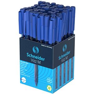 Schneider Vizz Ballpoint Pen for Easy and Quick Writing Ink Colour Barrel Medium Line Blue 102203 Schneider Vizz Ballpoint Pen for Easy and Quick Writing Ink Colour Barrel Medium Line Blue 102203