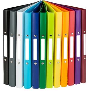 Idena 10426 Ring Binder DIN A4 2 Ring Mechanism 20 mm Wide Set of 12 Colours Idena 10426 Ring Binder DIN A4 2 Ring Mechanism 20 mm Wide Set of 12 Colours