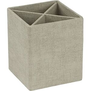 Bigso Box of Sweden Canvas Pencil Holder Cup for Desk Desk Organiser with 4 Compartments Multi-Functional Pen Pot for Stationery, Art Supplies, and More Beige Bigso Box of Sweden Canvas Pencil Holder Cup for Desk Desk Organiser with 4 Compartments Multi-Functional Pen Pot for Stationery, Art Supplies, and More Beige