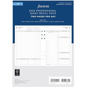 Filofax A5 Day to view 2025 Filofax A5 Day to view 2025