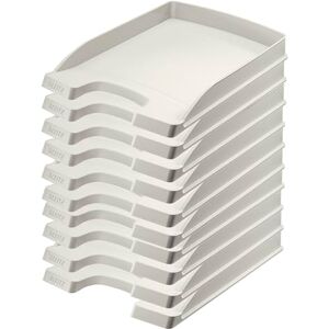 Leitz Plus Letter Tray Slim 35 mm – Pack of 10 Height 37 mm Gray Leitz Plus Letter Tray Slim 35 mm – Pack of 10 Height 37 mm Gray