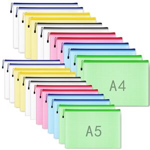 NORTHERN BROTHERS 24pcs Plastic Wallets A4 Zip Wallet Ziplock Bags Zip Folder Zipper Bag A5 Zipped Wallets Document Folder NORTHERN BROTHERS 24pcs Plastic Wallets A4 Zip Wallet Ziplock Bags Zip Folder Zipper Bag A5 Zipped Wallets Document Folder