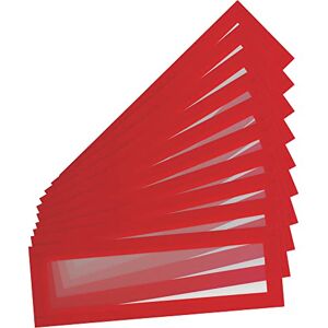 Djois Tarifold ES 195203 – Pack of 10 Magnetic Frames Holder A5/A4 – for Labels (55 x 210 mm Long) – Magneto PRO for Magnetic Boards, Red Djois Tarifold ES 195203 – Pack of 10 Magnetic Frames Holder A5/A4 – for Labels (55 x 210 mm Long) – Magneto PRO for Magnetic Boards, Red