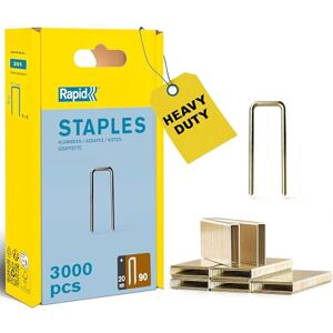 Rapid High Performance No.90 Narrow Crown Staples, Leg Length: 20 mm, 5000123 3000 Pieces Rapid High Performance No.90 Narrow Crown Staples, Leg Length: 20 mm, 5000123 3000 Pieces