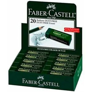 Faber Dust Free Eraser Green (Pack of 20) Faber Dust Free Eraser Green (Pack of 20)