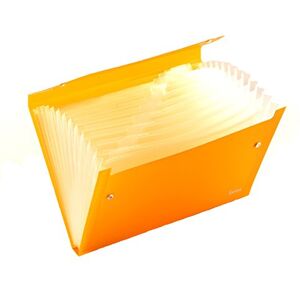 ARPAN Expanding File Folder 13 Gusset Pocket Multi Section with Stud Wallet Closer Document Wallet (Orange) ARPAN Expanding File Folder 13 Gusset Pocket Multi Section with Stud Wallet Closer Document Wallet (Orange)