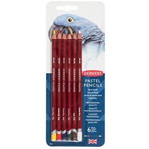 Derwent Pastel Pencils, Set of 6, Professional Quality, 39009, Multicolor Derwent Pastel Pencils, Set of 6, Professional Quality, 39009, Multicolor