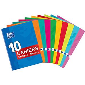 Oxford Classic Pack of 10 Large Stapled Notebooks 24 x 32 cm 96 Pages Small Squares 5 x 5 mm Assorted Colours Oxford Classic Pack of 10 Large Stapled Notebooks 24 x 32 cm 96 Pages Small Squares 5 x 5 mm Assorted Colours