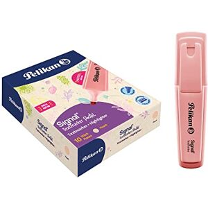 Pelikan Signal Peach Peach Highlighters, Water Based, Washable and Skin-Friendly, Pack of 10 Pelikan Signal Peach Peach Highlighters, Water Based, Washable and Skin-Friendly, Pack of 10