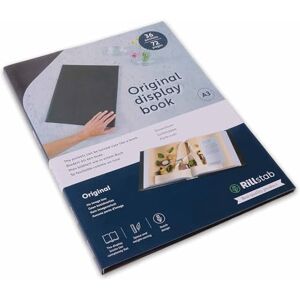 Rillstab Original Display Book (36 Transparent/Clear Pockets) A3 Front Page Ring Binder Portfolio & Project Presentation Folder for Meetings & Conferences Poly Clear Pocket Folder Black 99354 Rillstab Original Display Book (36 Transparent/Clear Pockets) A3 Front Page Ring Binder Portfolio & Project Presentation Folder for Meetings & Conferences Poly Clear Pocket Folder Black 99354